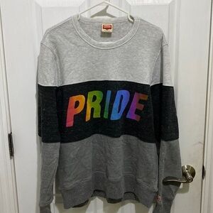 Homage Pride Three tone Sweatshirt Men’s Size Medium Soft Rainbow